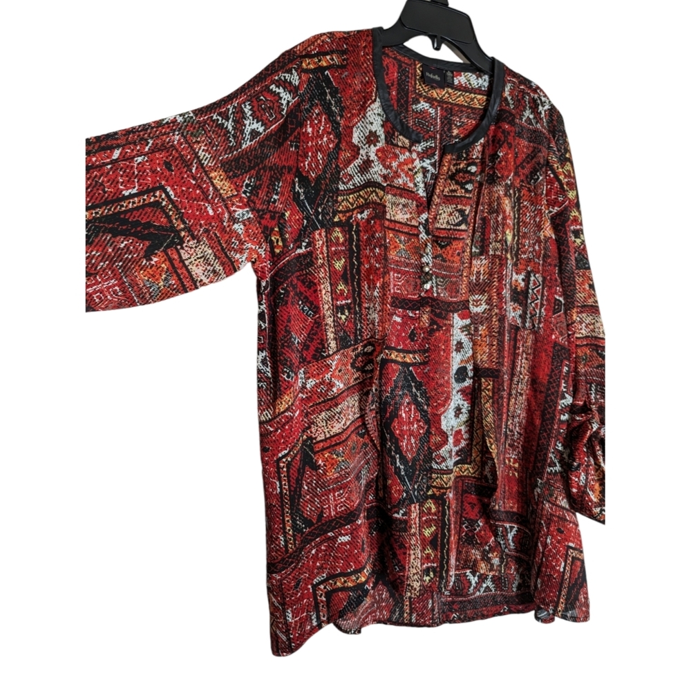 Rafaella Multicolor Red and Black Tunic Size‎ XL - Picture 5 of 7